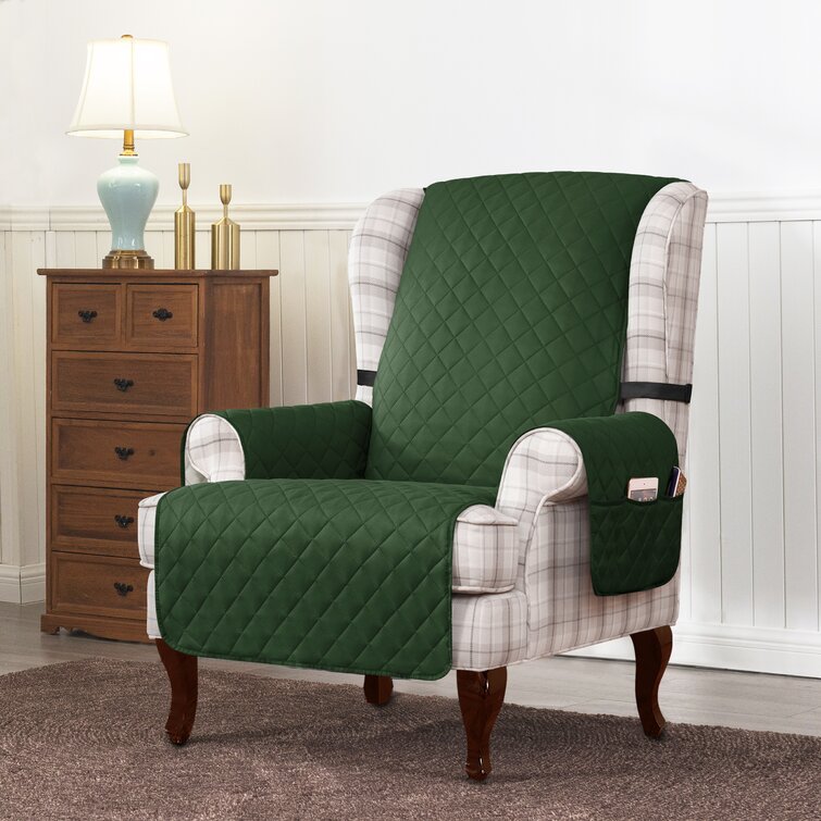 Wingback box cushion slipcover sale